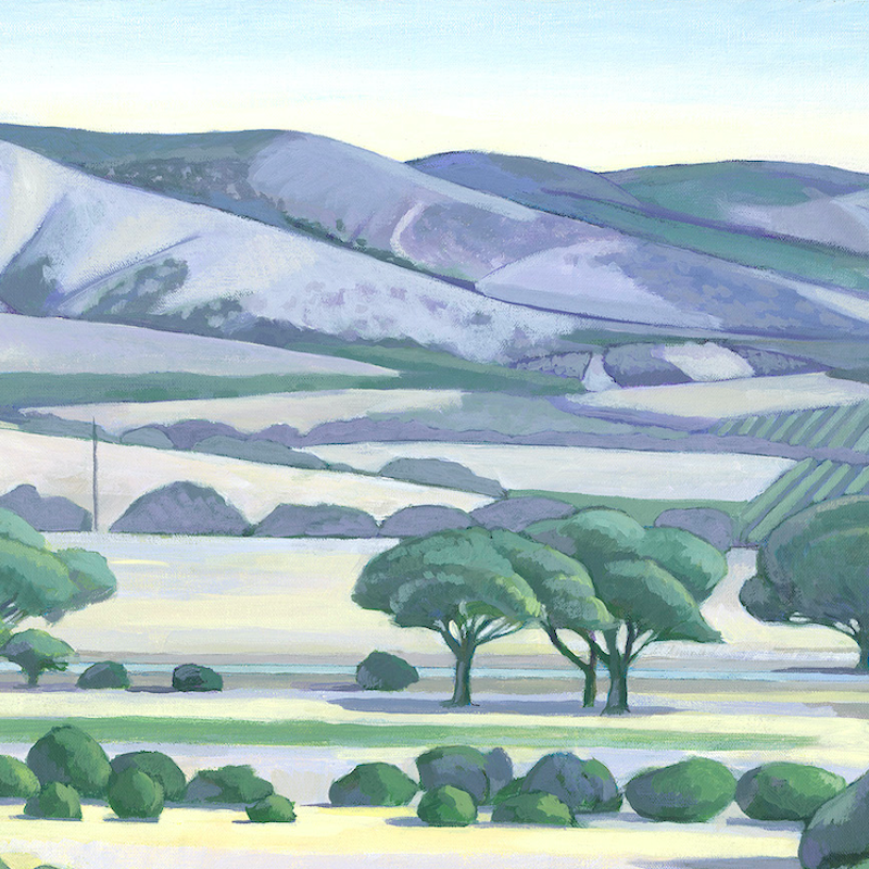 PURPLE AND GREEN AT PORT WILLUNGA (giclee print)