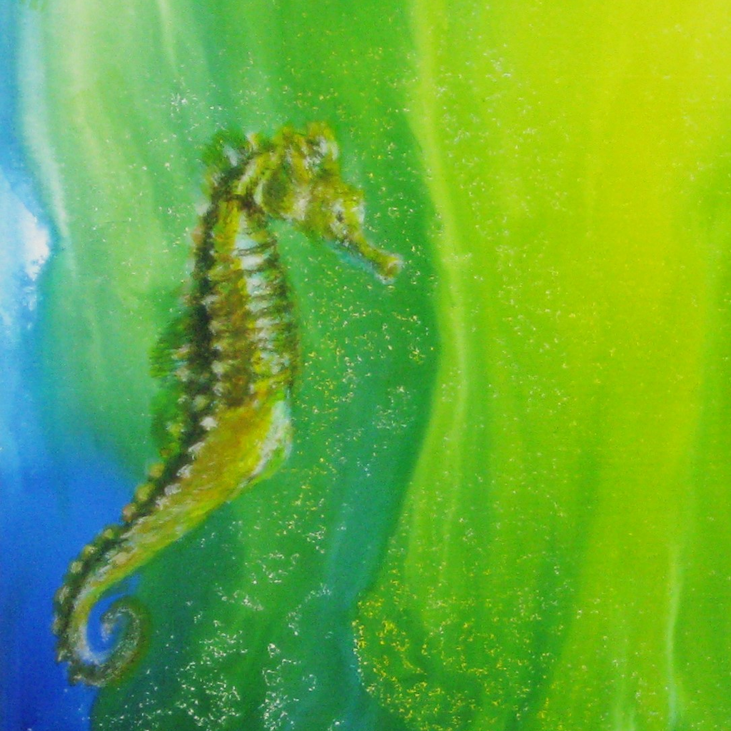 Closeup of the seahorse