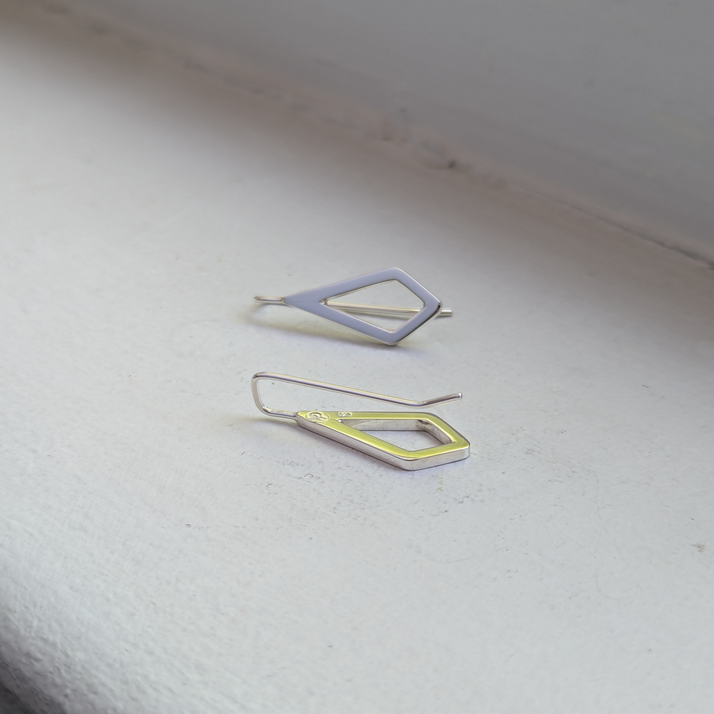 geometric kite earrings