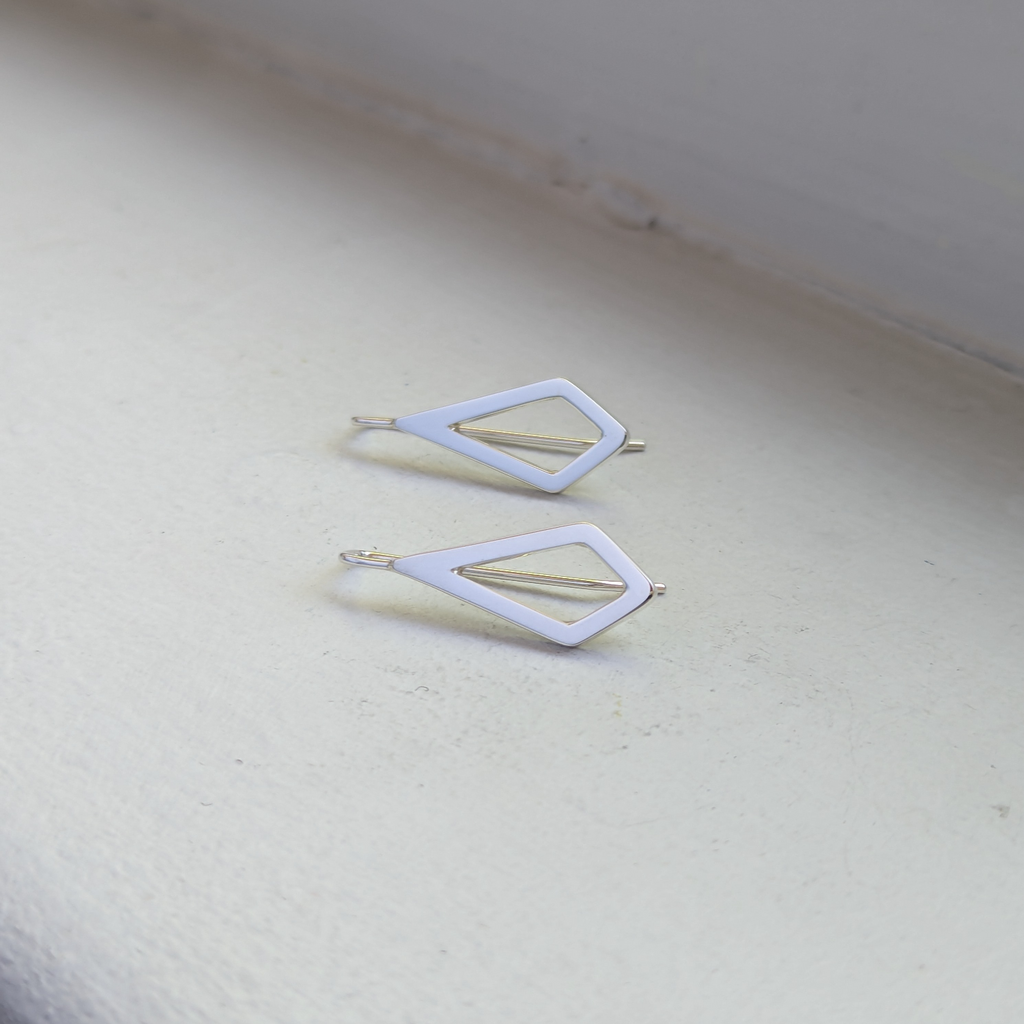 geometric kite earrings