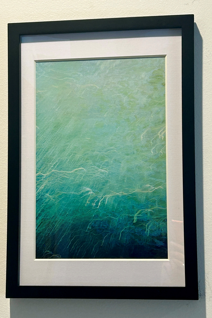 'Stormy Sea' displayed in its frame