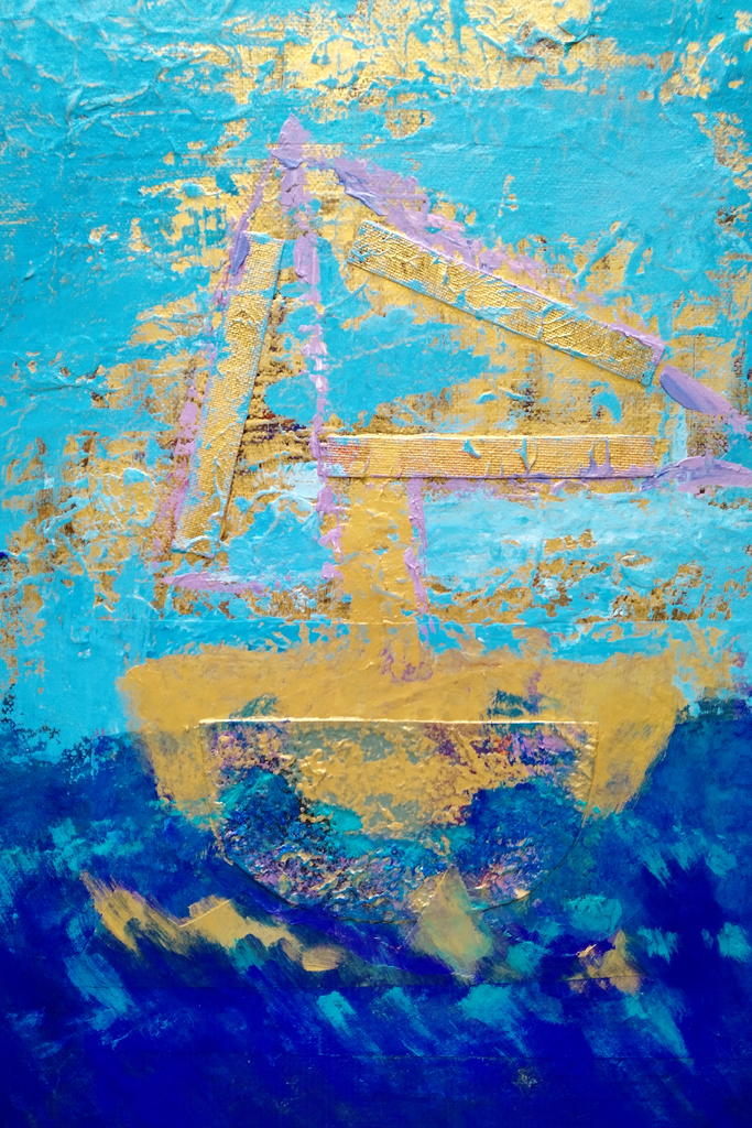 Abstract In Gold #1 (Boat)